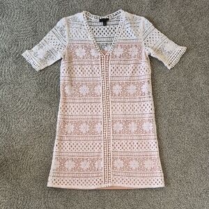 Chic White Lace Mini Dress